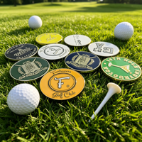 Herramienta de golf OEM personalizada de gran venta con abridor de botellas y marcador de bola magnético, ficha de póker de golf personalizada