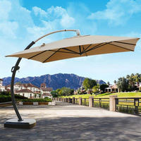 FEAMONT Luxus 3,5*3,5 m Garten Outdoor Hotel Pool Paraol Hot Sale Gebogener Sonnenschirm im chinesischen Stil