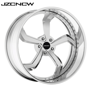 JZCNCW Jantes forgées 3 pièces 30x10 30 pouces 5X112 5X120mm à déport profond pour X5 X6 X7 S550 GT GTC, pour voitures particulières et pneus - Product Image 1