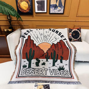 Commerce extérieur Transfrontalier Raschel Canapé Jeter Couverture Polyester/Coton Quatre Saisons Style Européen Américain Tente Décoration - Product Image 3