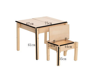 Nursery Montessori bambini camera tavolo legno animali mobili ragazze studio scrivania bambini sedia e tavolo <span class=keywords><strong>set</strong></span> - Product Image 6