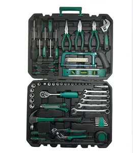 198 pièces artisanat homme CRV clés à douille combinées ensemble d'outils avec tous les outils pour le travail à domicile