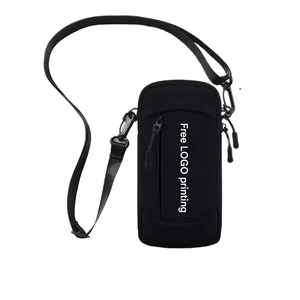 Sac de bras pour téléphone portable imperméable et tendance avec design antichoc et fermeture à glissière en nylon - Product Image 1