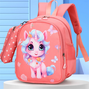 <span class=keywords><strong>Zaino</strong></span> Scolastico per Bambini 2026 Nero di Alta Qualità, Impermeabile, con Design Effetto Pietra, Stampa Carina, Morbido, per <span class=keywords><strong>Asilo</strong></span> e Scuola Primaria - Product Image 3