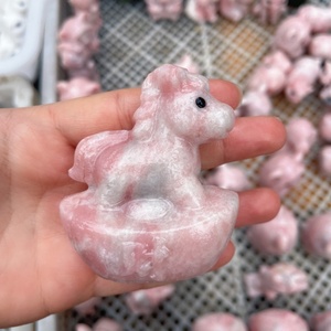 Vente en gros d'animaux en <span class=keywords><strong>opale</strong></span> rose naturelle (souris, chien, cochon), cristaux <span class=keywords><strong>de</strong></span> guérison en quartz, objets artisanaux pour la décoration - Product Image 4