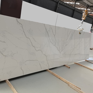 Évier de cuisine et comptoirs en quartz personnalisés OEM/ODM GOLDTOP STONE, design moderne en grandes dalles, bords arrondis, dessin CAO, modèle Laza 5042 - Product Image 3