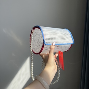 Kit de tricot et crochet DIY en toile plastique <span class=keywords><strong>pour</strong></span> sac à main perlé personnalisé, portable et durable, <span class=keywords><strong>pour</strong></span> débutants - Product Image 6