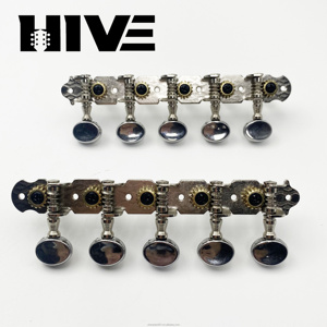 Clavijas de Afinación para Guitarra de 10 Cuerdas, Modelo 5R5L, Cabeza Redonda Pequeña, Acero, Venta Directa de Fábrica HIVE Original - Product Image 6
