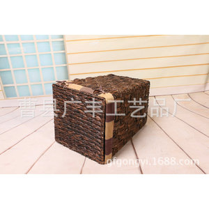<b>Wicker</b> <b>Laundry</b> <b>Basket</b> Rectangle Cloth Organizer For <b>Laundry</b> Room Standing Type GF 28 - Product Image 2