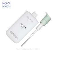 Bouteilles à pompe en plastique HDPE givré au toucher doux 250ml 300ml 350ml 500ml Bouteilles de gel douche Bouteille de gel douche avec pompe caoutchoutée