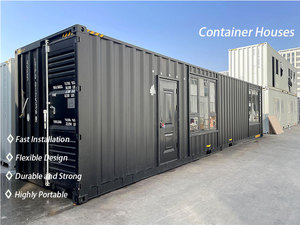 منزل حاوية شحن معدلة بطول 40 قدمًا، كابينة معيشة قابلة للتوسيع ومتنقلة، منزل فولاذي مسبق الصنع للسكن والمكاتب ومواقع التخييم - Product Image 4