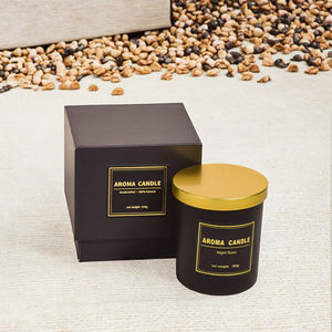 Bougie parfumée artisanale à la cire de soja, en pot en céramique, forme pilier, pour Thanksgiving, Noël, Nouvel An, marque privée - Product Image 3