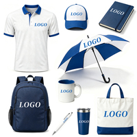 Ensemble Cadeau Promotionnel Personnalisé Populaire pour Équipes Sportives : Sac à Dos en Tissu, T-shirt, Casquette, Médaille, Trophée, Sifflet, Stylo avec Logo Brodé