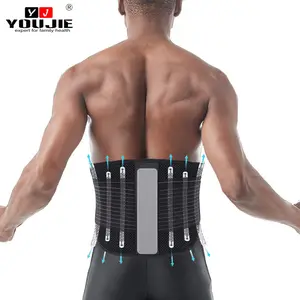 Youjie Custom Logo Fitness lombar Voltar Suporte Cinto para Cintura Espinhal Cord Proteção Back Dor Pacientes