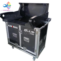 Boîtier de transport GoodCase Flip-Ready à levage hydraulique facilement rétractable, durable et personnalisable pour la console de mixage Allen Heath DLive C2500