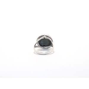 Venta al por mayor de fábrica, anillo de concha de abulón, anillo de piedras preciosas, joyería de plata Bohemia, anillo hecho a mano de fabricante indio - Product Image 6