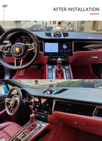 Navegación GPS con pantalla táctil para coche Android de 12,3 pulgadas para Porsche Macan, reproductores integrados, tablero de pantalla dividida, micrófono CarPlay