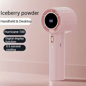 Portable Handheld Rechargeable <b>Usb</b> Type-C Charging Strong Wind Personal <b>Mini</b> Cooling <b>Fan</b> for Travel Office Outdoor Summer - Product Image 4