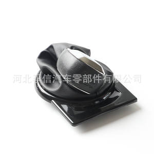 ฝาครอบหัวเกียร์หนังสำหรับซีตรอง C4 2004-2008 สีดำล้างทำความสะอาดได้อุปกรณ์เสริมในรถยนต์ - Product Image 2