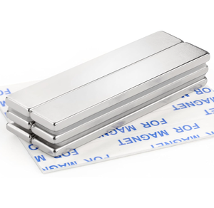 60 X 10 X 3 mm Powerful Rare Earth <strong>Neodymium</strong> <strong>Magnets</strong> with Double-Sided Adhesive for Fridge, Garage, Kitchen, Craft, Office - Product Image 1