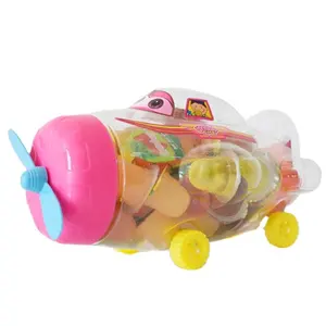 Mini cartoon airplane candy jar Jelly Candy Pudding Soft Fruit Pudding Jelly