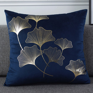Housse de <span class=keywords><strong>coussin</strong></span> en velours imprimé feuille d'or de haute qualité <span class=keywords><strong>coussin</strong></span> de luxe brillant pour la technique tissée à la maison ou à l'hôtel - Product Image 6