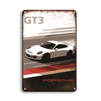 Carteles de chapa de coche Vintage impresos de 20x30cm personalizados, artesanías, placas de Metal de aceite para garaje de motocicletas para decoración de paredes