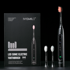 <span class=keywords><strong>Brosse</strong></span> à dents électrique sonique 03TB avec charge sans fil, 4 modes, étanche IPX7, nettoyage sonique puissant, minuterie intelligente, blanchiment des dents - Product Image 1