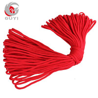 100 pieds 2mm Polyester Paracord 7 brins intérieurs 550 Lbs finition tressée enduite pour Textiles de maison vêtements chaussures sacs sweats à capuche