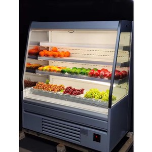 Vitrine réfrigérée semi-verticale multi-étagères pour boissons, légumes et fruits - Product Image 6