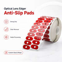 Tampons de blocage de lentilles en gros, hydrophobes, antidérapants, optiques, sans résidu, découpés pour le traitement des lentilles