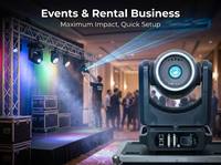 Projecteur laser à tête mobile RVB pleine couleur YXXC 10W, contrôle DMX512, indice de protection IP33, lumière du jour 6000K pour mariage, concert, scanner