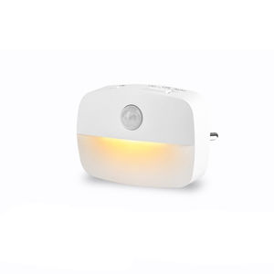 Lámpara Nocturna LED Moderna Mini ABS con Sensor, Enchufable, Forma Cuadrada, Luz Blanca Cálida Regulable para Dormitorio - Product Image 4