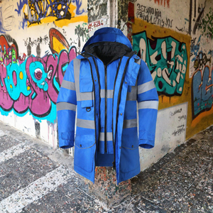 Chaqueta Universitaria de Béisbol Acolchada de Dos Tonos con Logotipo Personalizado para Hombre y Mujer, Manga Raglán con Contraste, Puño a Rayas, Cierre de Cremallera, Lona, Talla XL, OEM - Product Image 3