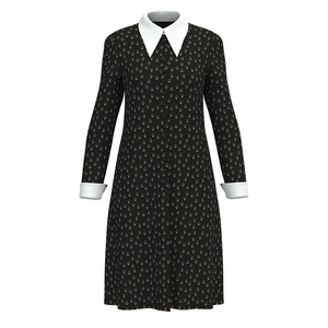 Nuovo abito di Halloween Addams per la famiglia da mercoledì per le ragazze per le esibizioni di parrucche in Costume Cosplay per bambini - Product Image 6