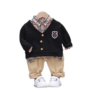 Conjunto de Ropa Escolar Informal de Otoño para Niños, Trajes para Niños, Conjuntos de Camisas y Pantalones para Bebés Niños de China - Product Image 1