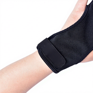 Gant de tir à l'arc professionnel noir à 3 doigts, antidérapant, protection pour la corde du arc recurve - Product Image 6