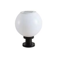 Nouvelle clôture porte éclairage Led Globe jardin chemin Villa paysage pelouse lumières cristal boule de verre extérieur pilier lumière lampe