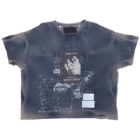 T-shirts personnalisés Huili, imprimés, vintage, lavés, coupe ample pour hommes, en coton léger, manches courtes, effet usé