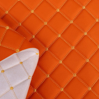 PVC Diagonal Plaid Brodé Éponge En Cuir Double Ligne Étanche Caractéristique Sièges De Voiture Canapé Sac Produits En Relief Fait PU