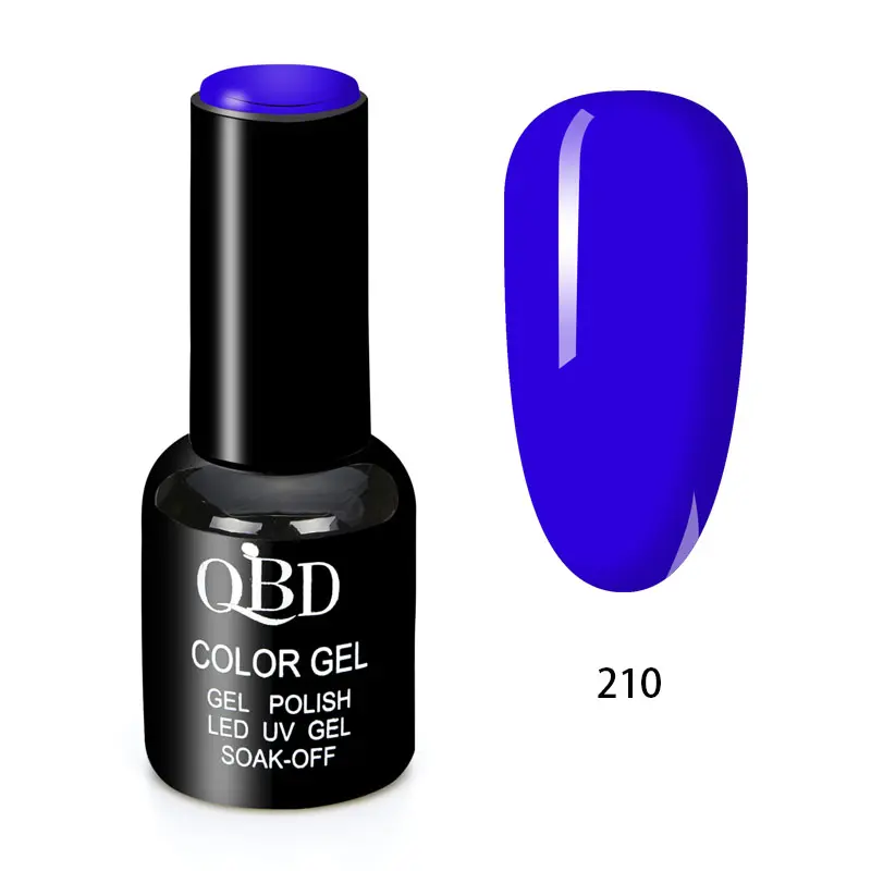 QBD cat kuku Gel tiga langkah UV/LED, cat kuku Gel kecantikan seni berwarna 10ml