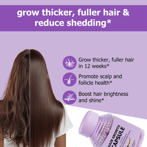 Cápsulas de Alta Calidad para el Crecimiento del Cabello, Suplemento Dietético con Vitaminas que Aumentan el Brillo y la Luminosidad del Cabello - Product Image 6