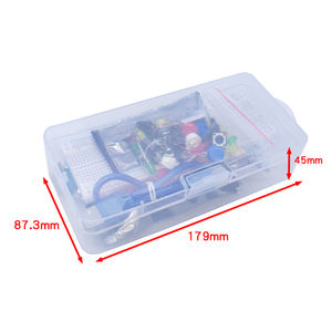 Kit de aprendizaje para principiantes de la placa de pruebas: Módulos de sensor de sonido/<span class=keywords><strong>nivel</strong></span> de <span class=keywords><strong>agua</strong></span>/humedad/distancia, componentes LED y tutorial - Product Image 5