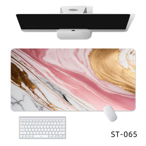 Sanxing <b>Mouse</b> Pad 900x400x4mm Black Gold Marble Office Desk <b>Mat</b> Rubber Non-Slip ST-073 - Product Image 2