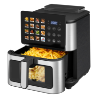 Freidora de Aire Digital Profesional de 9L, de Acero Inoxidable, con Doble Tubo de Calentamiento, Sin Aceite, Venta al Por Mayor Directa de Fábrica