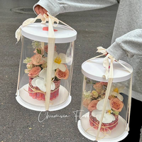 Boîte à gâteau transparente de 6/8/10 pouces de haut, emballage de cuisson, boîte à gâteau ronde transparente