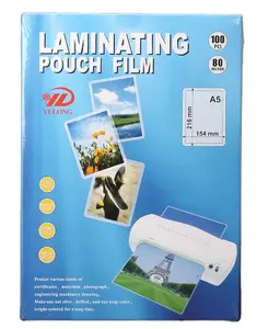 Yulong 75mic 125mic 150mic A4 A5 A6 PET Clear Thermal Laminating pouches