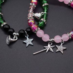 Magic Stick Hat Crown Pendant Beads <b>Bracelet</b> <b>Couple</b> <b>Matching</b> Crown <b>Bracelets</b> Wicked Witch Movie Inspired <b>Bracelet</b> Friend Jewelry - Product Image 3