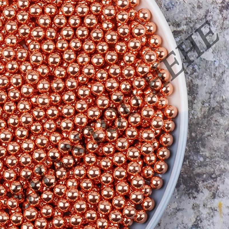 7 мм розовое золото Сахар Бусины компоненты для выпечки Оптовая цена ремесло и подарок украшенные декоративная обсыпка конфеты для украшения тортов