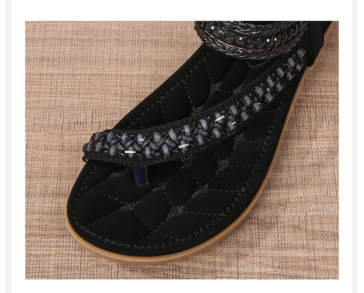 Bohemian Cross-border Sandals Flat Outdoor Slides Round Toe Casual Women Sandals